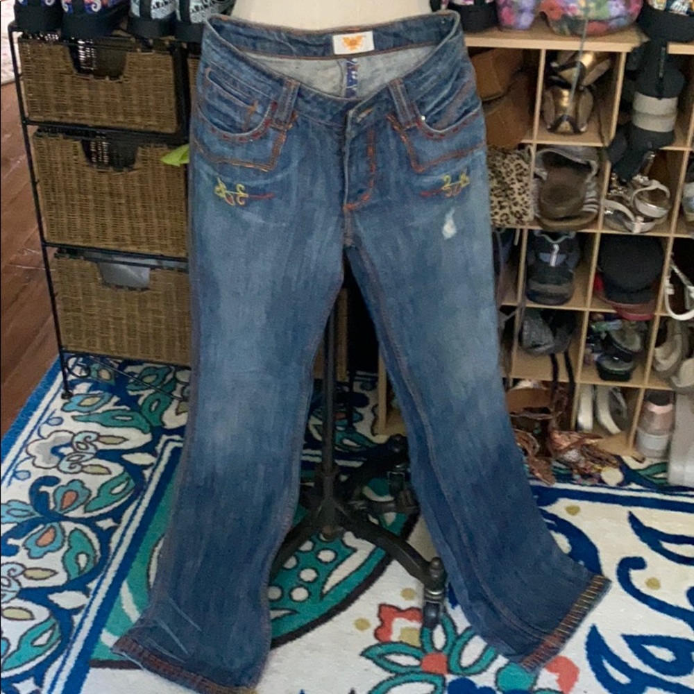 Antik embroidered jeans size 27.